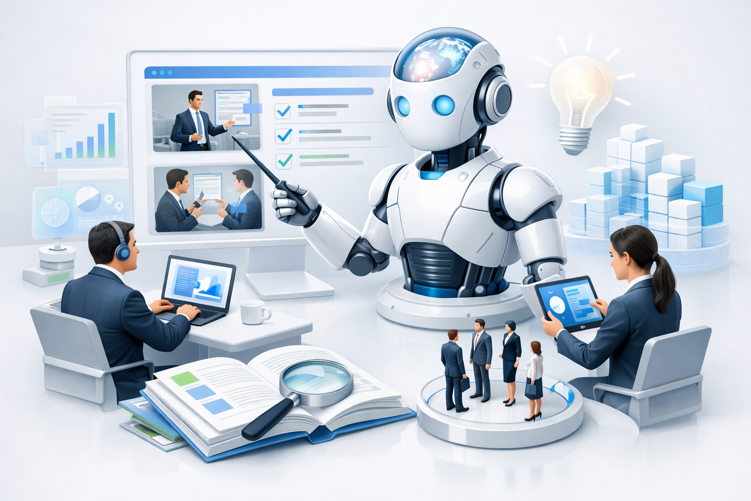 営業チームの未来を拓く：AIが変革する教材作成と人材育成