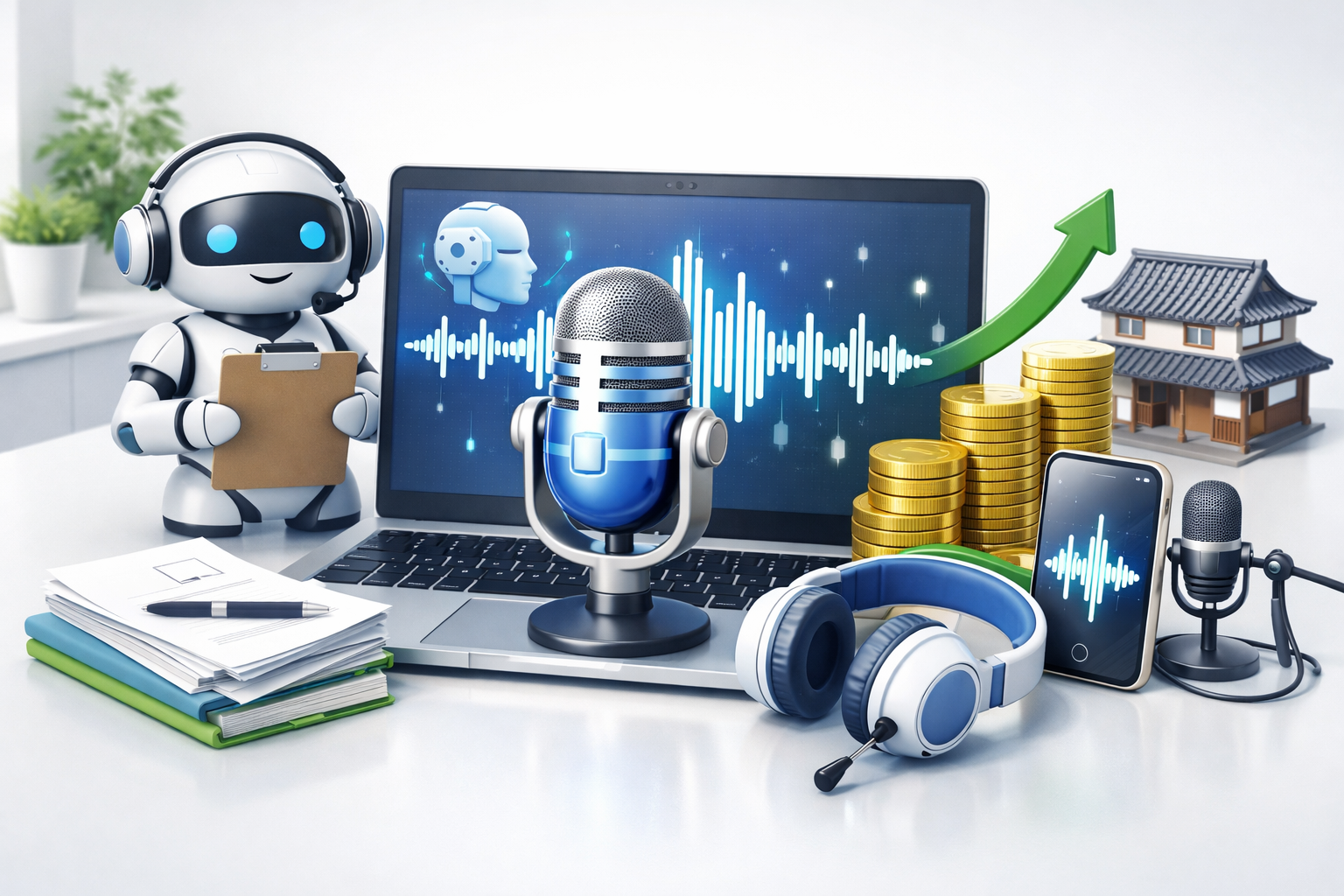 AI音声生成を活用した営業副業！月5万円を目指す具体的な方法とアイデア集