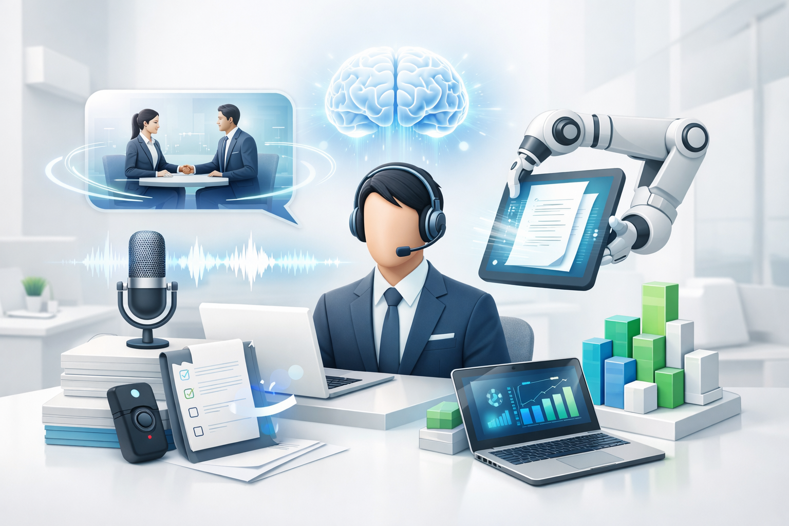 営業現場を変革する音声認識AIと生成AIの力