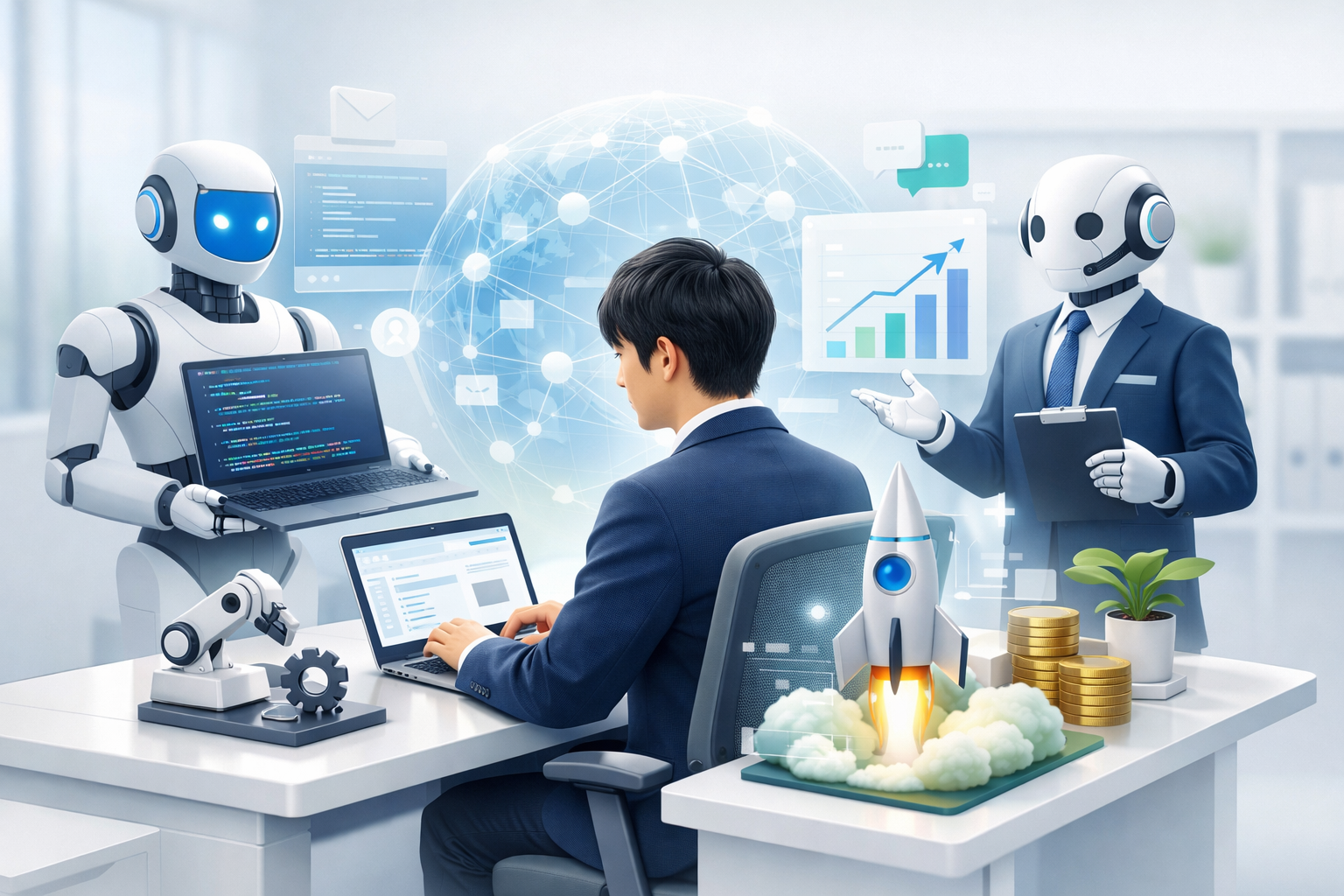 AIと一人で起業する新時代！コーディングから営業までAIが担う「AIエージェント起業」完全ガイド